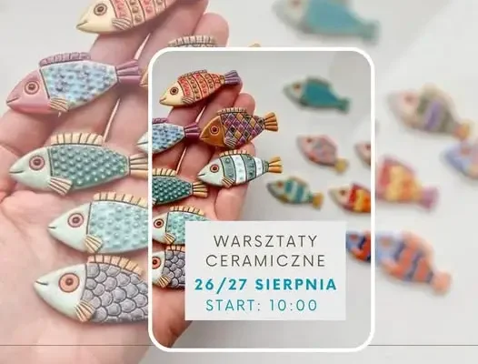 Kolorowe rybki z ceramiki ozdobią Pińczów – warsztaty na szlaku dziedzictwa