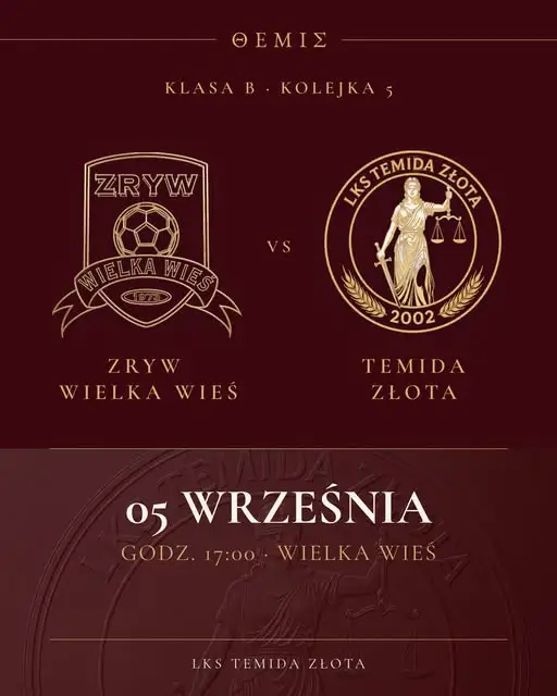 Piłkarski weekend: Temida Złota zagra na wyjeździe ze Zrywem Wielka Wieś