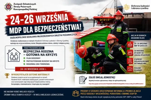 Ogólnopolska akcja MDP dla Bezpieczeństwa – 24-26 września