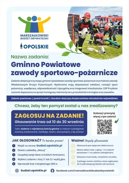 Marszałkowski Budżet Obywatelski: zagłosuj na zawody strażackie OSP Przylesie