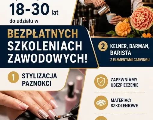 Bezpłatne szkolenia zawodowe dla młodzieży z Pińczowa i okolic