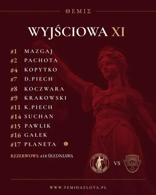 LKS Temida Złota zaprasza na mecz o 11:00