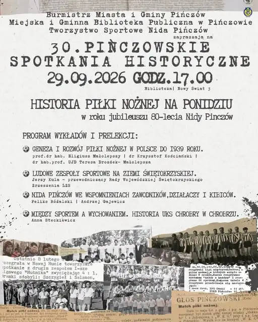 30. Pińczowskie Spotkania Historyczne o historii futbolu na Ponidziu