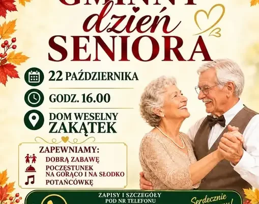 Gminny Dzień Seniora w Michałowie – zaproszenie na 22 października