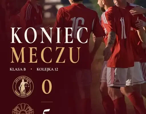 LKS Temida Złota przegrywa w dziewięciu. Mecz z Jasieniem zakończony 0:5